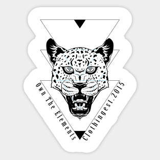 OTE Diamond Leopard color fill Sticker